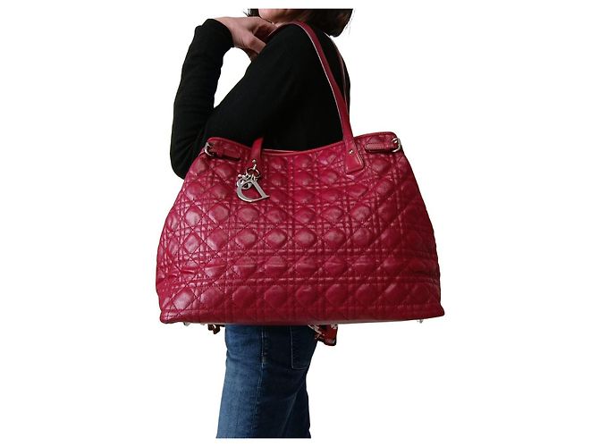 Christian Dior bolso de hombro Panarea burdeos - vista 8