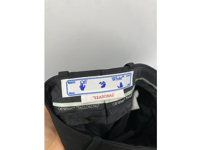 Off White Off-White-Hosen T.FR 48 Polyester Schwarz - Ansicht 3