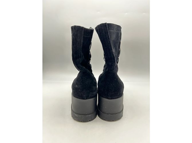 Autre Marque Nicht signiert / Unsignierte Stiefeletten T.EU 38.5 Samt - Ansicht 3