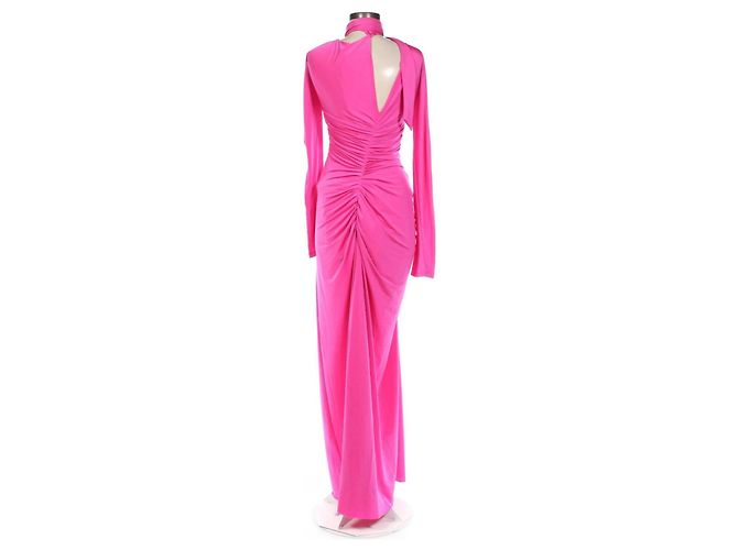 Victoria Beckham Asymmetrisches Rüschenkleid Rosa Pink - Ansicht 7
