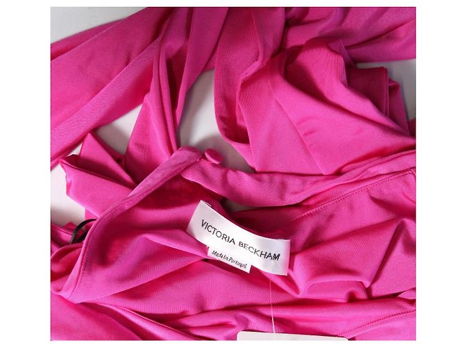 Victoria Beckham Asymmetrisches Rüschenkleid Rosa Pink - Ansicht 8