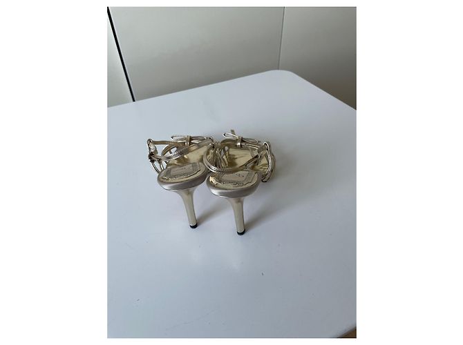 Christian Dior goldene Leder Pumps - Ansicht 3