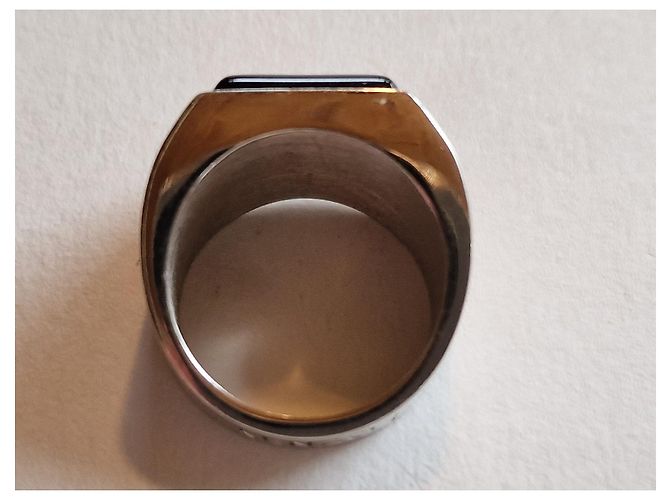 Anello con sigillo Kenzo in argento e onice Nero - vista 3
