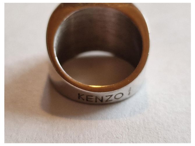 Anello con sigillo Kenzo in argento e onice Nero - vista 5