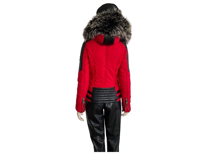 Autre Marque Piumino HORSPIST rosso e nero in pelle di agnello - vista 9