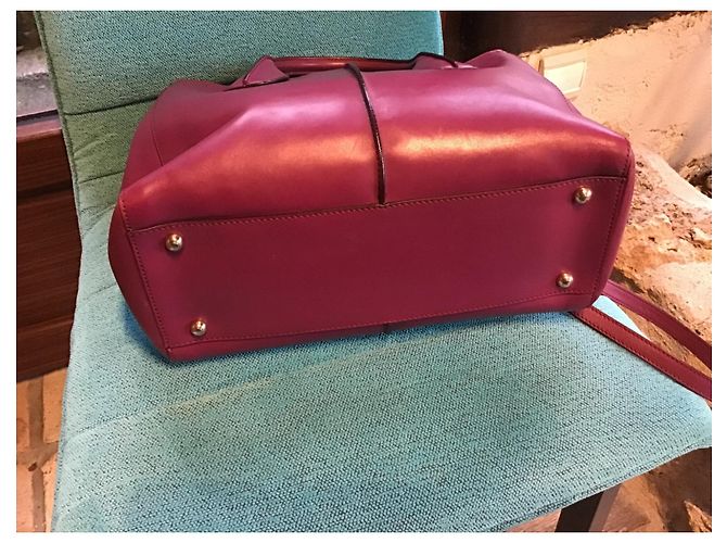 Borsa a mano Tod's Holly in pelle rosso scuro Bordò - vista 3