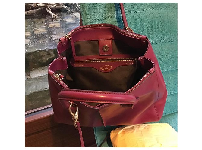 Borsa a mano Tod's Holly in pelle rosso scuro Bordò - vista 4