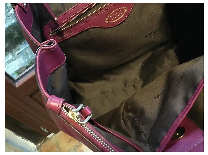 Borsa a mano Tod's Holly in pelle rosso scuro Bordò - vista 5