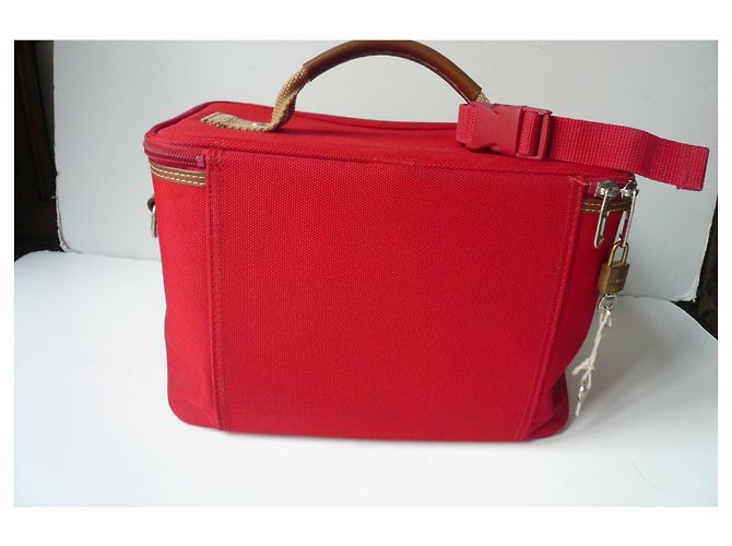 LANCEL Vanity Tela rigida rossa BE - vista 2