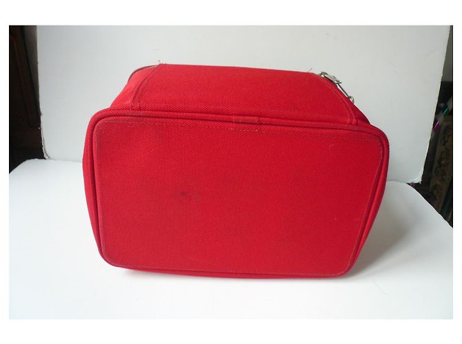 LANCEL Vanity Tela rigida rossa BE - vista 3