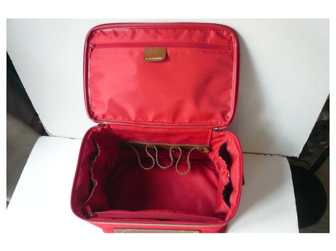 LANCEL Vanity Tela rigida rossa BE - vista 5