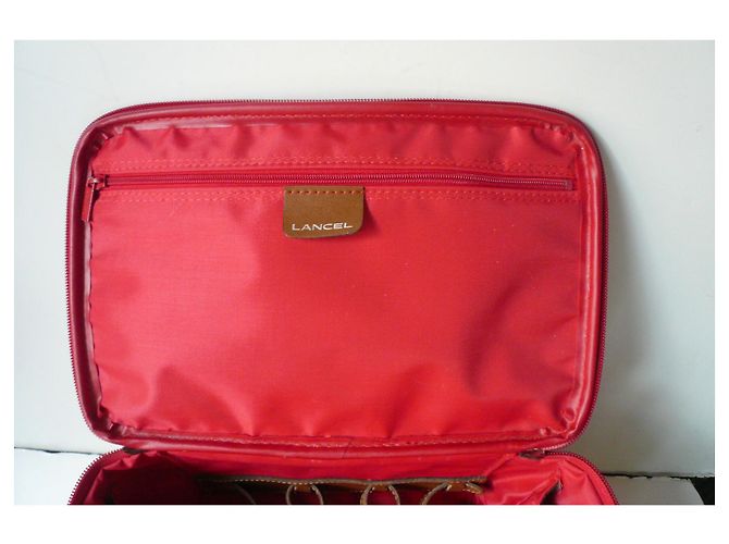 LANCEL Vanity Tela rigida rossa BE - vista 9