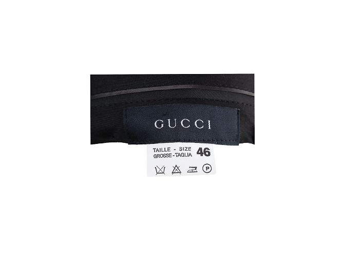 Pantaloni gessati Gucci Nero - vista 5
