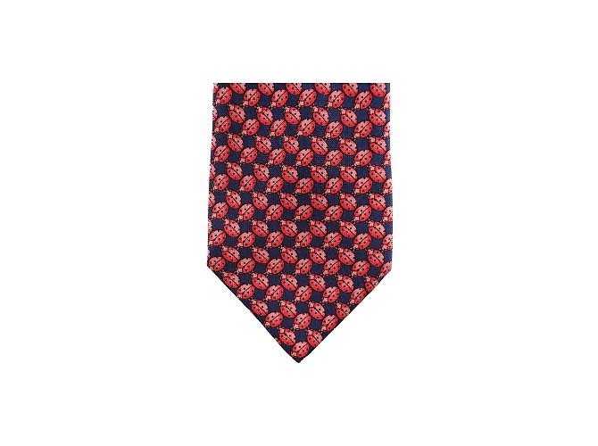 Autre Marque Zanolini Silk Tie Red Ladybug Print - view 3