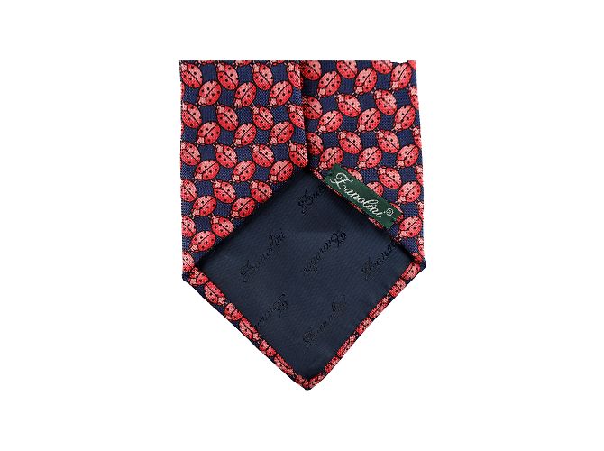 Autre Marque Zanolini Silk Tie Red Ladybug Print - view 4