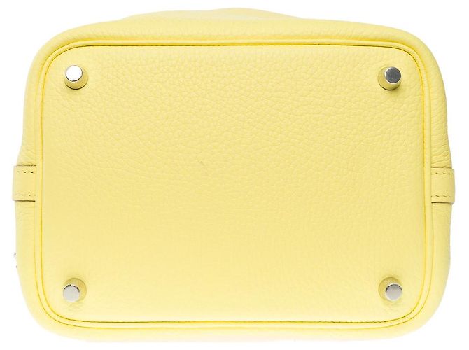 Hermès Borsa HERMES Picotin in Pelle Gialla - 101529 Giallo - vista 11