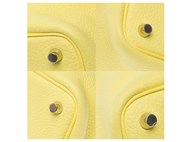 Hermès Borsa HERMES Picotin in Pelle Gialla - 101529 Giallo - vista 12