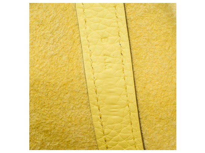 Hermès Borsa HERMES Picotin in Pelle Gialla - 101529 Giallo - vista 8