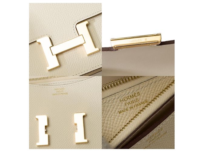 Hermès HERMES Constance Accessoire aus beigem Leder - 101530 - Ansicht 7
