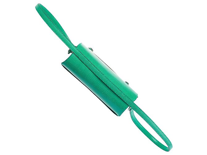 Hermès Borsa HERMES Roulis in pellami esotici Verde - 101528 - vista 10