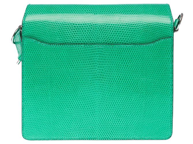 Hermès Borsa HERMES Roulis in pellami esotici Verde - 101528 - vista 4