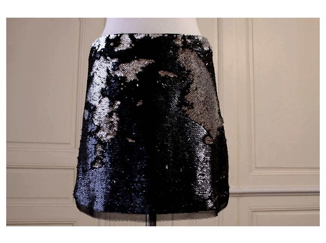 Gonna corta con paillettes blu notte Zapa Blu navy - vista 2