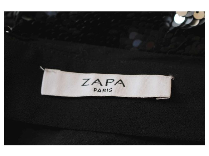 Gonna corta con paillettes blu notte Zapa Blu navy - vista 3