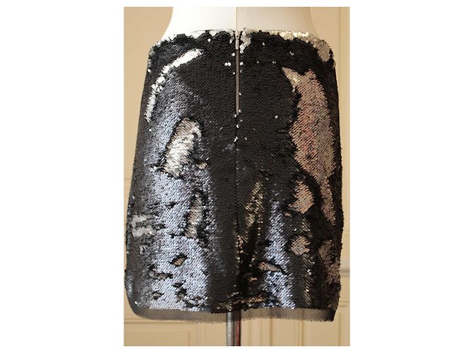 Gonna corta con paillettes blu notte Zapa Blu navy - vista 8