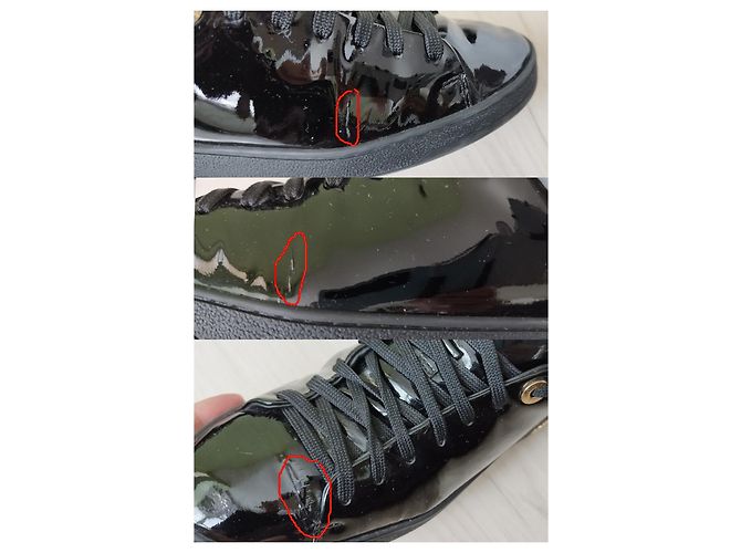 Louis Vuitton Frontrow Sneaker Lackleder Schwarz 36 - Ansicht 12