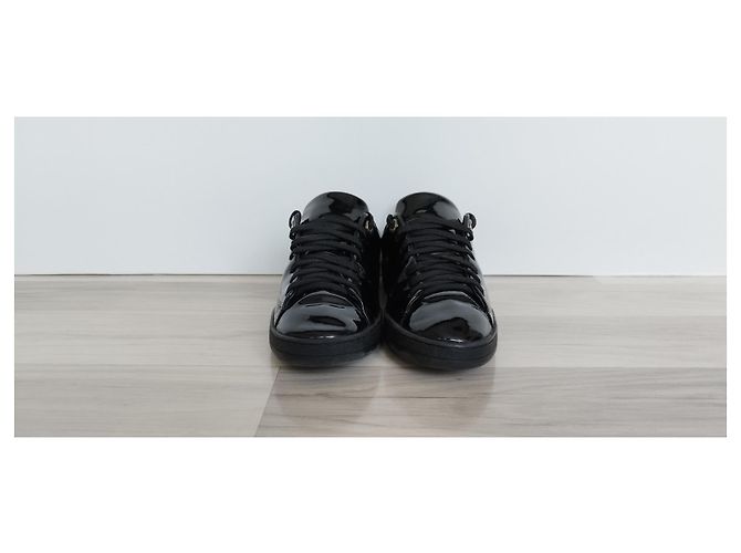 Louis Vuitton Frontrow Sneaker Lackleder Schwarz 36 - Ansicht 3