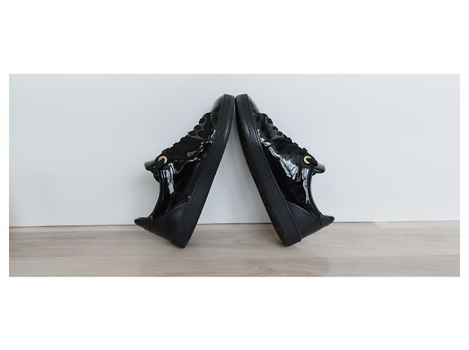 Louis Vuitton Frontrow Sneaker Lackleder Schwarz 36 - Ansicht 5
