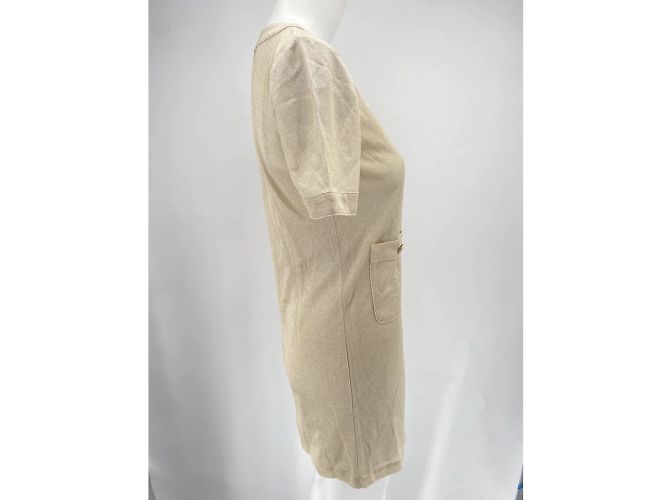 Chanel Kleid T.FR 34 Viskose Golden - Ansicht 4