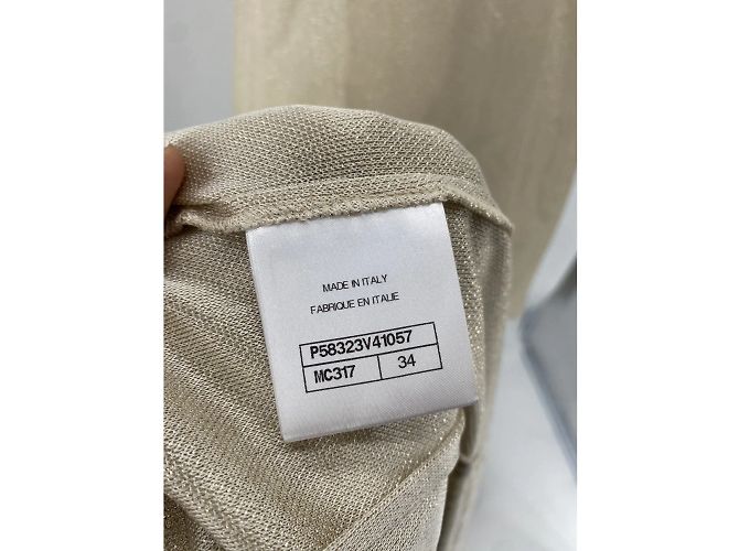 Chanel Kleid T.FR 34 Viskose Golden - Ansicht 8