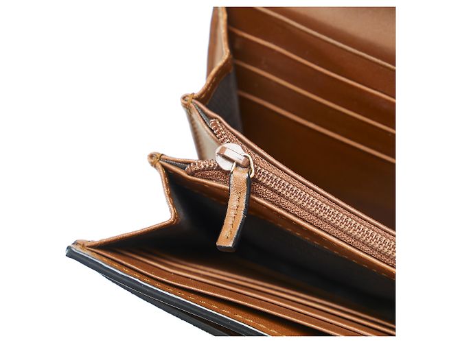 Padlock Cartera Gucci Marrón GG Supreme Candado Con Cadena - vista 9