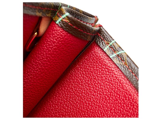 Louis Vuitton Marrone x Takashi Murakami Monogram Cerises Sac Plat - vista 7
