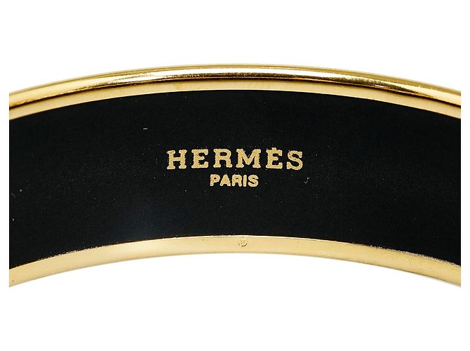 Hermès Hermes Gold breiter Emaille-Armreif Golden - Ansicht 5