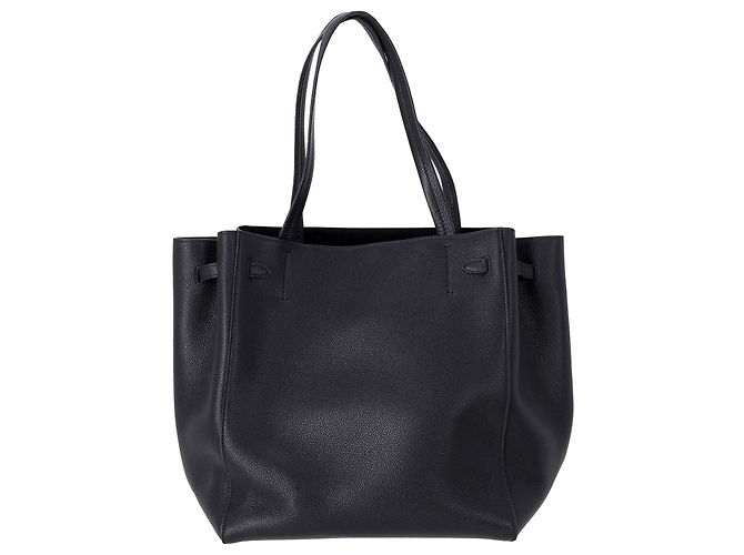 Céline Borsa Celine Phantom Cabas in pelle nera - vista 3