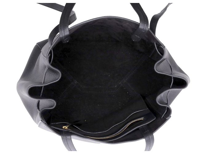 Céline Borsa Celine Phantom Cabas in pelle nera - vista 4
