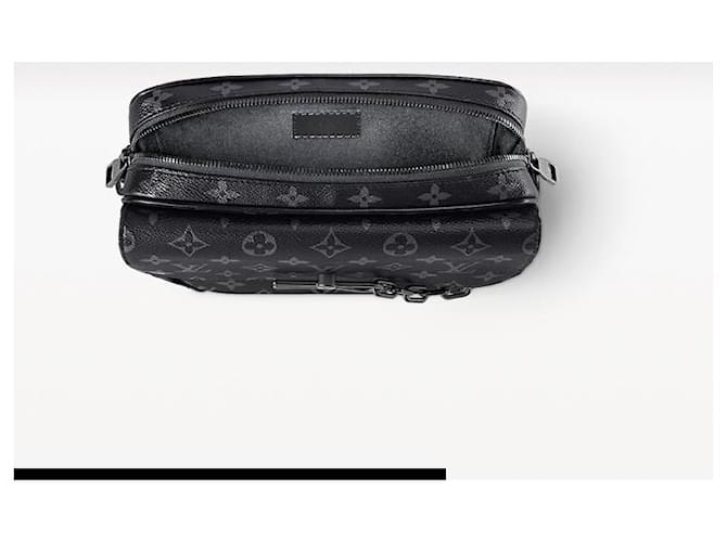 Louis Vuitton Steamer Messenger Monogramma Eclipse Grigio - vista 2
