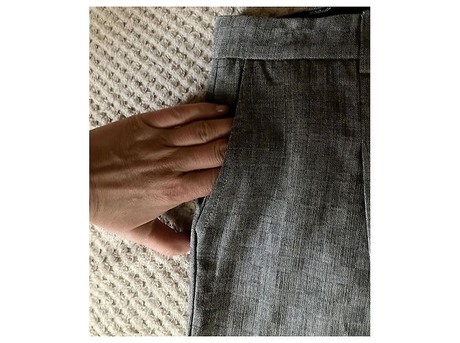 Falda midi de lana gris con cuadros Joop! - vista 3
