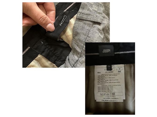 Falda midi de lana gris con cuadros Joop! - vista 4