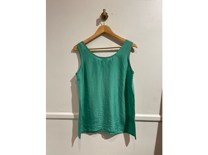 FENDI Tops T.IT 40 Seda Verde - vista 3