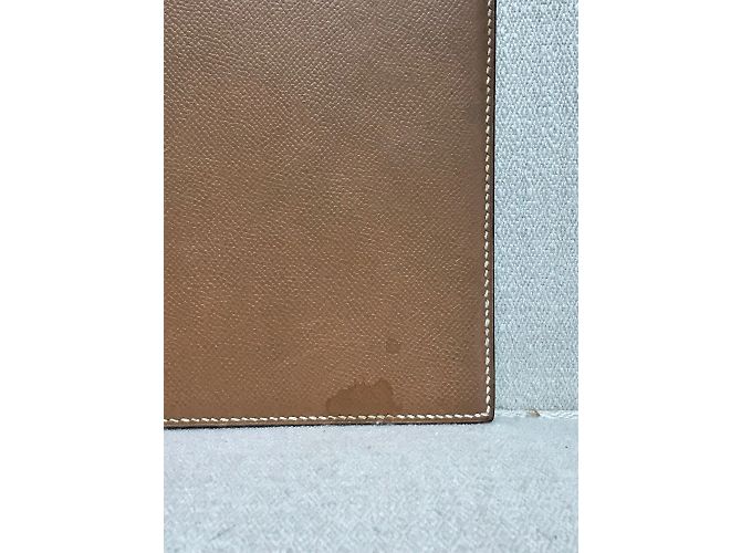 Hermès HERMES Purses, wallets & cases T.  Leather Camel - view 3
