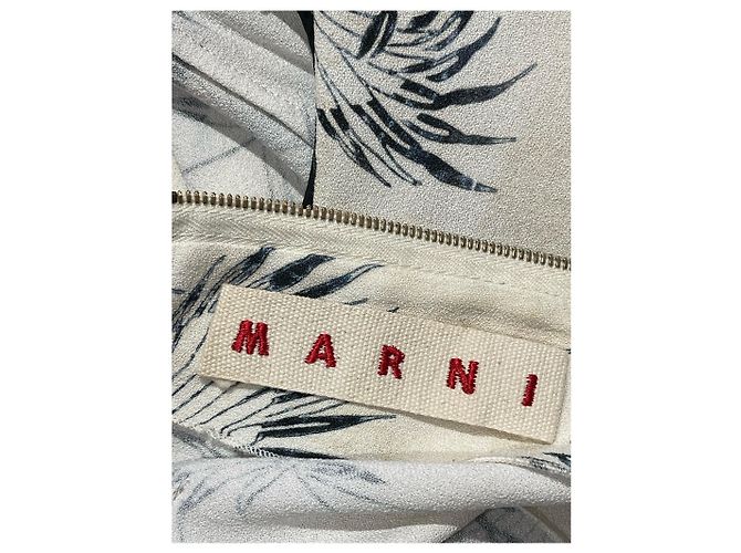 MARNI Kleider T.IT 44 Viskose Weiß - Ansicht 5