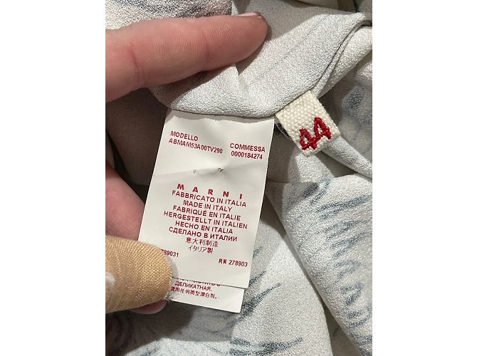 MARNI Kleider T.IT 44 Viskose Weiß - Ansicht 6