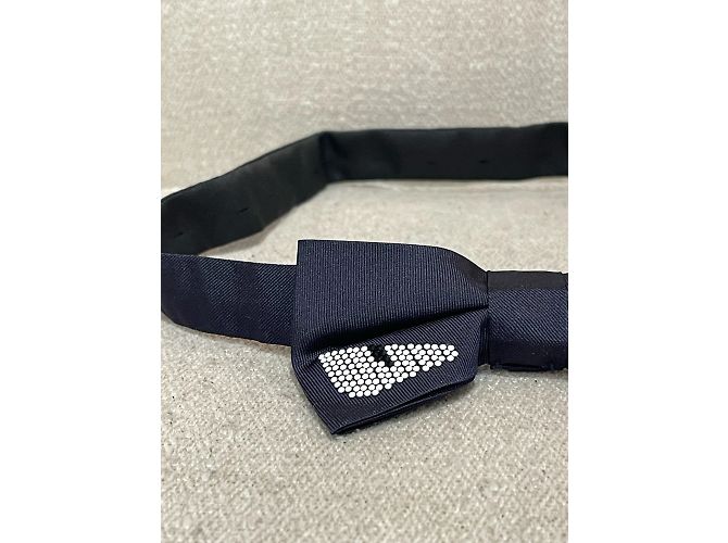 Papillon Fendi Monster blu in seta - vista 3