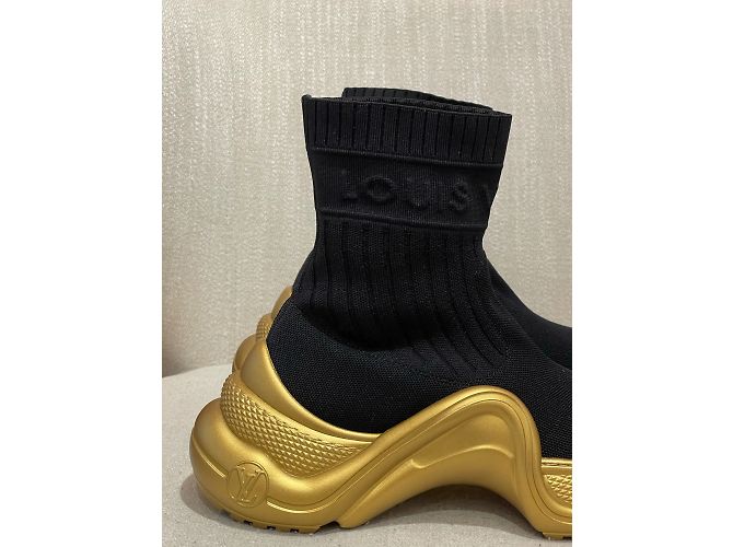 LOUIS VUITTON Trainer T.EU 38.5 Stoff Schwarz - Ansicht 4