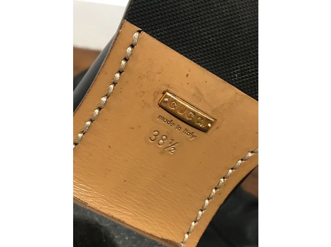 Botas GUCCI T.EU 38.5 Cuero Negro - vista 9