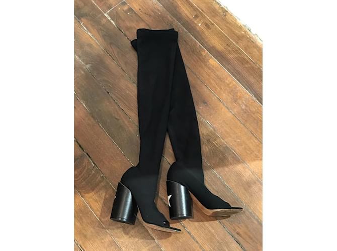 Botas GIVENCHY T.EU 37 Tela Negro - vista 2