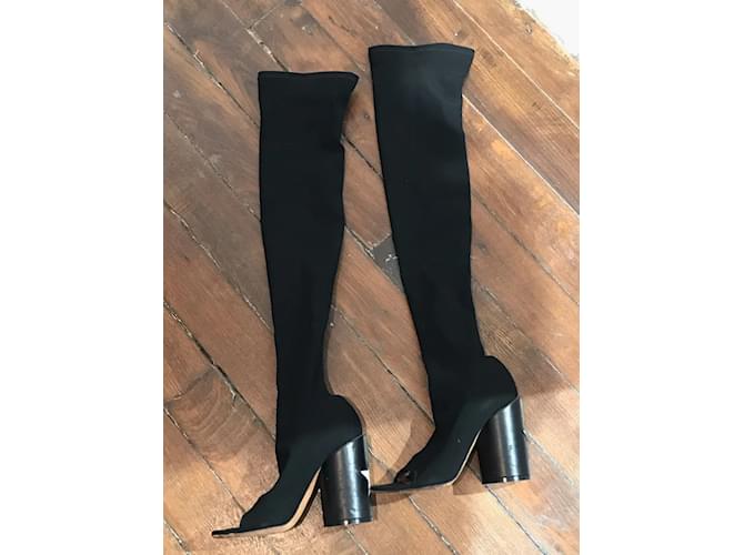 Botas GIVENCHY T.EU 37 Tela Negro - vista 3